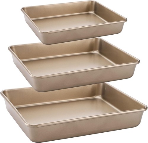 Deep baking pan set piece - deep, (3