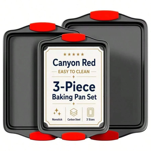 3pc nonstick baking sheet pan - 3pc,