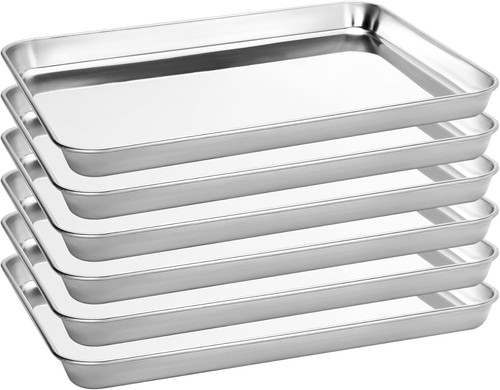 Pack stainless steel baking - 6-pack,